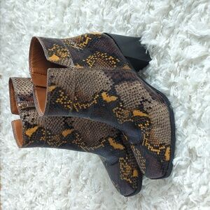 Franco Sarto Generous snake bootie